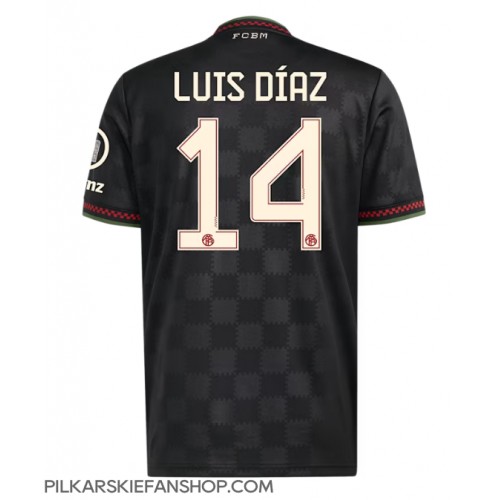 Koszulka piłkarska Bayern Munich Luis Diaz #14 Strój Trzeci 2025-26 tanio Krótki Rękaw Koszulka piłkarska Bayern Munich Luis Diaz #14 Strój Trzeci 2025-26 tanio Krótki Rękaw